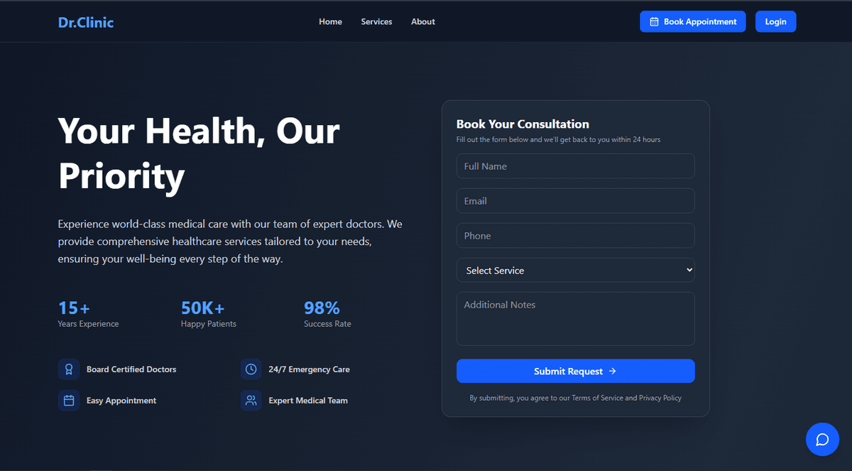 Doctor Portfolio Website